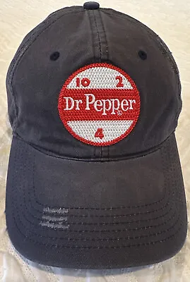 Dr Pepper 10 2 4 Trucker Distressed Vintage Blue Cap Hat Streetwear Rare Sonic • $14