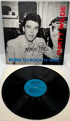 MARTY WILDE -  Born To Rock 'N' Roll - AUTOGRAPHED / SIGNED LP - ROCK & ROLL • £9.99