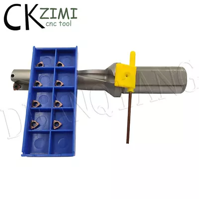 1× U Drill WCΦ20-4D-C25 20mm CNC Tool Indexable Drill Bit + 10Pcs WCMX030208FN • $49.28