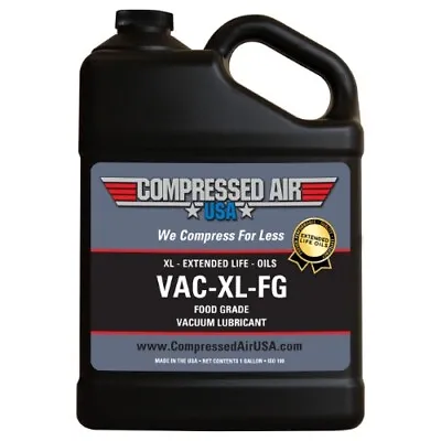 Food Grade Vacuum Pump Lubricating Oil - XL Extended Life Oils (1 GAL) • $132.66