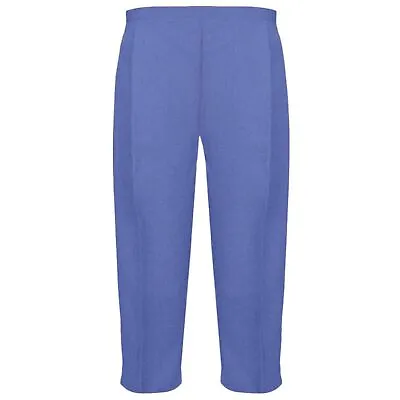 £4.99 • Buy Ladies 3/4 Trousers Womens Three Quarter Elasticated Waist Capri Cropped Pants