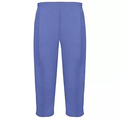 £4.99 • Buy Ladies 3/4 Trousers Womens Three Quarter Elasticated Waist Capri Cropped Pants
