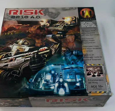 Risk 2210 AD 2007 Edition Global Domination Board Game Hasbro Avalon Hill  • $29.36