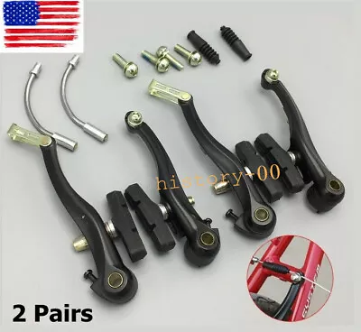 Aluminum Alloy V Brake Set For Mountain Road Bike Front & Rear MTB BMX Bicycle • $19.99