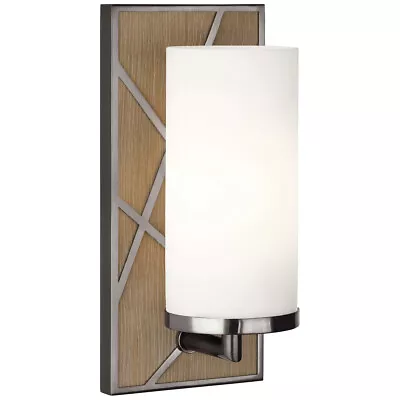 Robert Abbey RA553W 1 Light Wall Sconce Michael Berman Bond Driftwood Oak Wood • $497