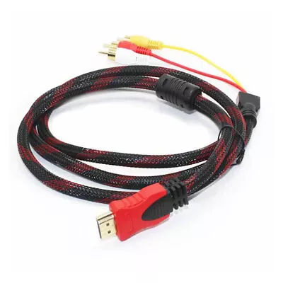 1.5m HDMI Male To 3 RCA Video Audio Converter Component AV Adapter Cable AU • $5.99