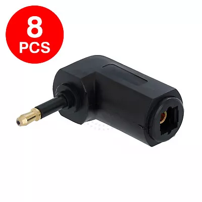 8 Pack Toslink Female To Mini Male 90 Degree Optical Audio Adapter Right Angle • $12.99