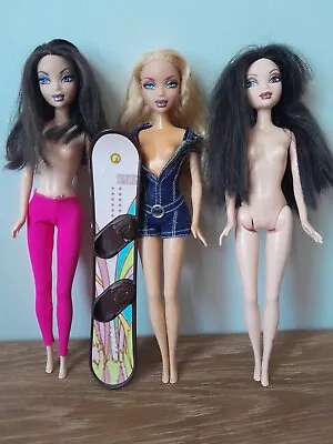 Vtg Mattel My Scene Fashion Barbie Dolls Super Bling Kennedy Nolee Snowboard • $75