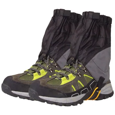 Ultralight Waterproof Gaiters Leg  Guard Hiking Black • $18.85