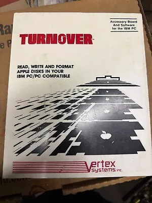 Apple Turnover IBM PC XT Board Software Rare Vintage Vertex Systems 3538 • $279