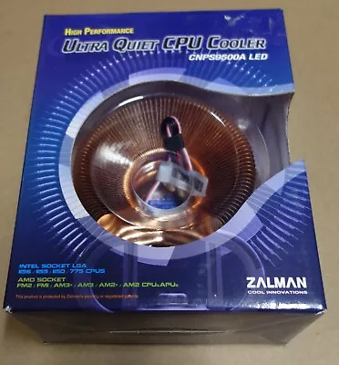 ZALMAN Quiet Universal Intel / AMD CPU COOLER CNPS9500A LED 92mm NEW • $36.99