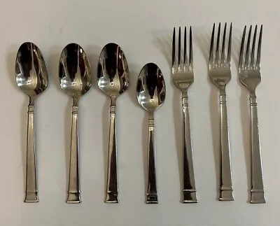 Lot Of 7 Pc Used Heritage Mint Bentley Dinner Forks Tea Place Spoons • $25