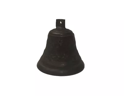 Vintage Brass Bell With Embossed Decoration • $44.99