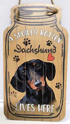 Dachshund Wooden Wall Sign • $8.94