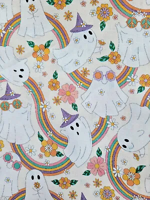 100% Cotton Fabric LITTLE JOHNNY Halloween -150cm Wide Material -15% Multibuy • £2.99