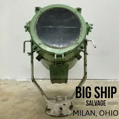 Vintage Nautical Unpolished Aluminum Signal Lamp • $1200