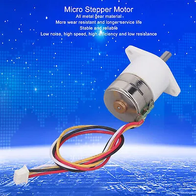 Micro Stepper Motor Brushless SElectric Gearbox DC 12V 2Phase 4Wire Metal Gear • $25.39