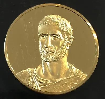 Greatest Art Sculptures Head Of A Bearded Man Coin Medal • $9.95