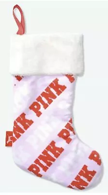 Victoria's Secret Logo Christmas Holiday Stocking 2020 Pink One Size $30 NWT • $18