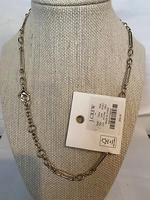 J. Crew Gold Chain Paper Clip Link Necklace Gold NWT. 18” L • $24