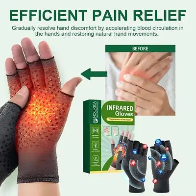 Compression Gloves Carpal Tunnel Arthritis Joint Pain Relief Hand Support UK New • £3.12