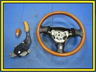 99-05 Mazda Miata SE NB Nardi Wood Grain Steering Wheel Shift Knob E-Brake 1156 • $599.99