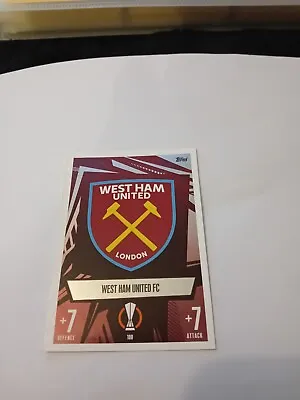 MATCH ATTAX 23/24 - Club Badge - WEST HAM  FC  No 100   • £1