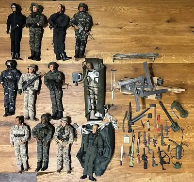 12 Vintage Military Action Figures With Accessories Lot Mac Toys Power Team • $59.99