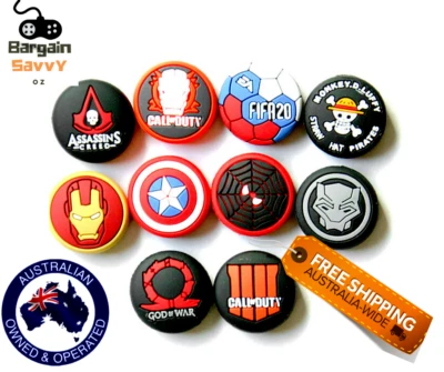 $8.50 • Buy PS4 PS5 Controller Thumb Stick Grip Silicone Thumbstick Cap Cover Xbox Switch