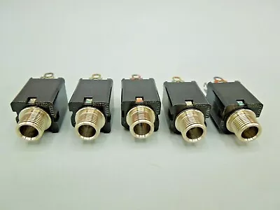 1/4 Inch Instrument Guitar Audio Phono Mono Jack W/Switch  (Lot Of 5) • $7.50