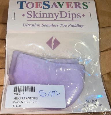 $10.90 • Buy New Toe Savers Skinny Dips Soft Pointe Pro Gel Toe Pads Ballet Dance