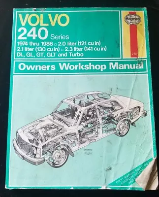 Volvo 240 242 244 245 Turbo 1974-1990 Service Repair Manual 1989 1988 1987 1986 • $10
