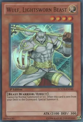 1x Wulf Lightsworn Beast - LCGX-EN248 - Ultra Rare - Unlimited Edition Heavily  • $3.38