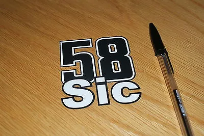 Marco Simoncelli Number 58 Sic Decal  • $3.73