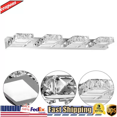 LED 4-Light Bathroom Vanity Light FixtureOver Mirror Modern Crystal Wall Lamps • $41.80
