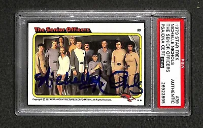 Nichelle Nichols  Uhura  1979 Topps STAR TREK Signed Autographed Rookie Card PSA • $399.99