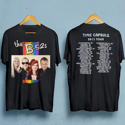 The B-52's Band Double-sided T-shirt Black Cotton Tee All Sizes • $25.89