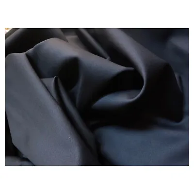 Loro Piana Super 130s Merino Wool Suiting Fabric In Dark Navy • $270