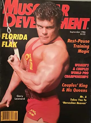 Muscular Development September 1986 Mr. America Gary Leonard Very Rare • $19.99