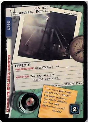 X-Files CCG Sea Off Tildeskan Norway XF97-0075v2 • $0.99