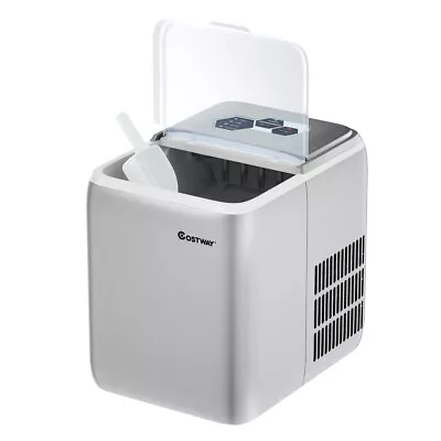 Electrical Countertop Ice Maker Machine Self-Clean Cooler 44Lbs/24H Home Silver • $139.99