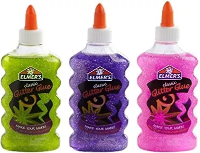 Elmer's Liquid Glitter Glue 6 Ounces Each 3 Count • $9