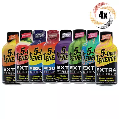 4x Bottles 5 Hour Energy Variety Energy Drink | 1.93oz | Mix & Match 12+ Flavors • $17.66