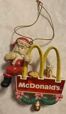 McDonalds Christmas Ornament Santa On The Golden Arches 1996 Light Up • $15