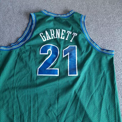 Vintage Kevin Garnett Jersey Adult 3XL Timberwolves Team Nike NBA Apparel Men • $71.75