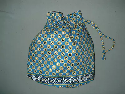 Vera Bradley Plastic Lined Ditty Bag In Riviera Blue • $10.99
