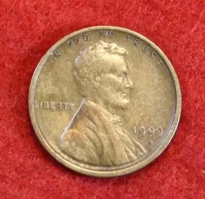 1909-S Lincoln Wheat Cent Penny Circulated Coin LW2355 • $134.99