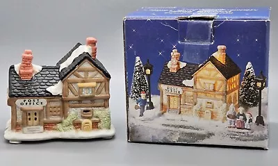 Miniature Olde Town Village Porcelain Post Office.  3 3/8  Tall. Perfect! • $14.95