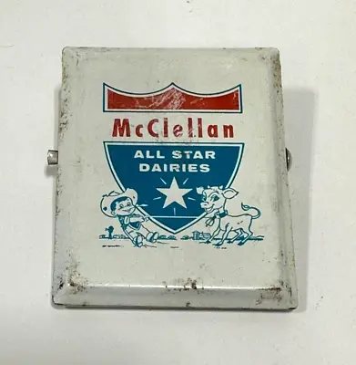 Vintage Advertising Clip Mclellan All Star Dairies Milk Collectible • $22