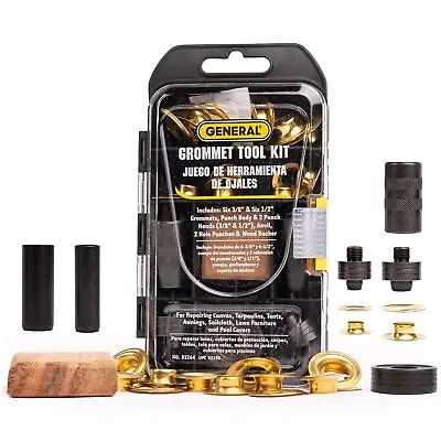 General Tools 3/8 -1/2  Grommet Multi Kit 3/8  And 1/2  Assorted  • $15.37